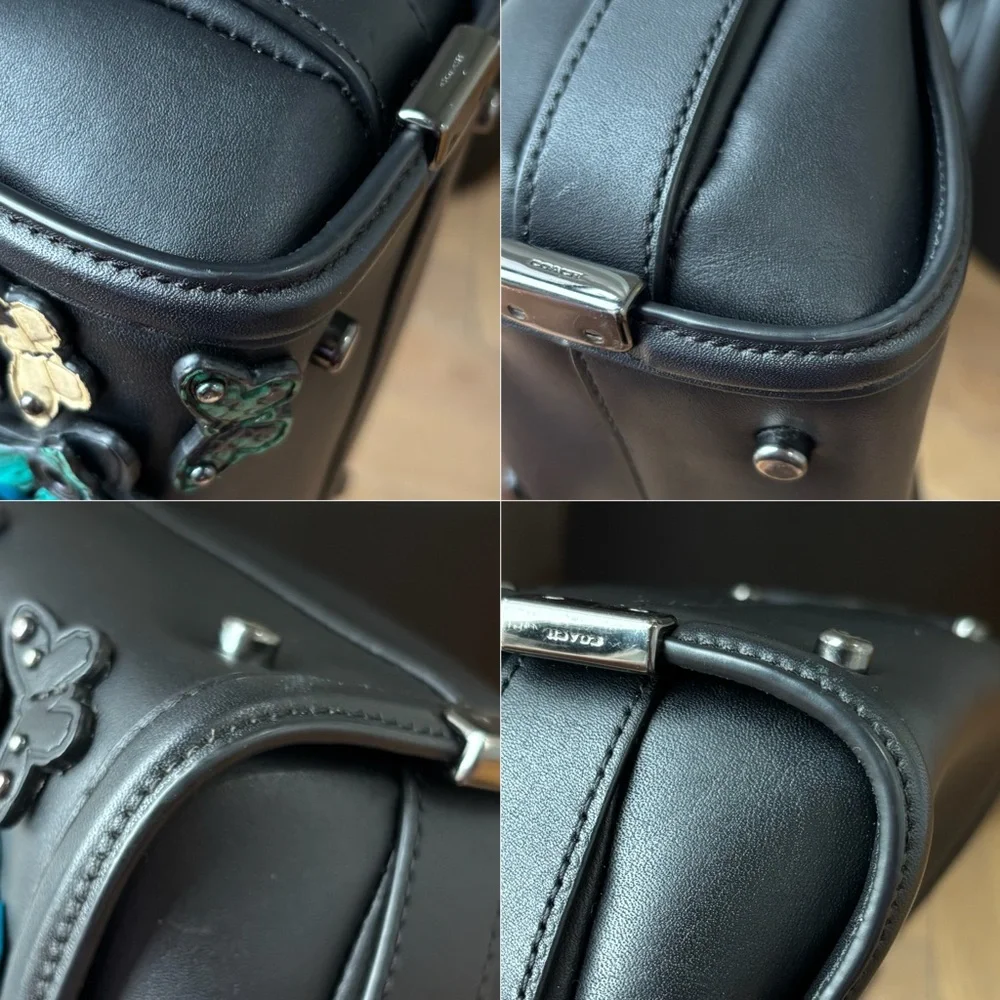COACH Butterfly Applique Swagger 27 in Glovetanned Leather